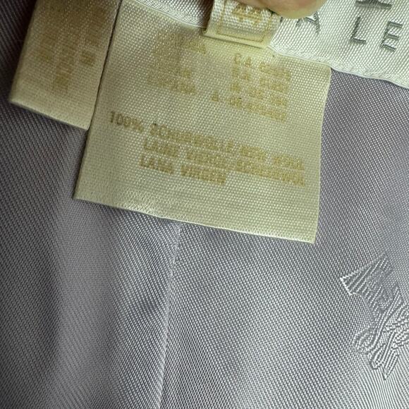 ESCADA Wool Jacket Lavender Buckle Belted Safari Classic Mature Women's 44 L - Picture 13 of 16